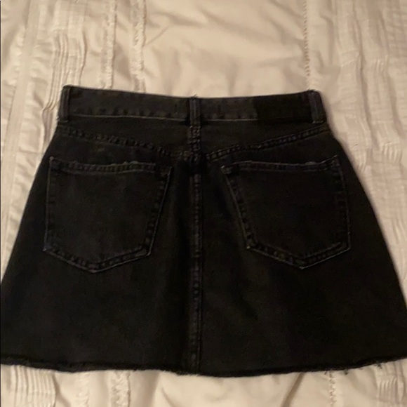 Black Denim Skirt - Picture 3 of 4